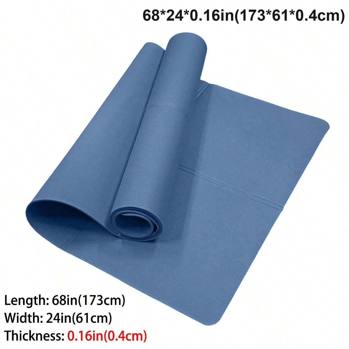 Tapis de Yoga Premium — Caoutchouc Naturel Antidérapant 4mm
