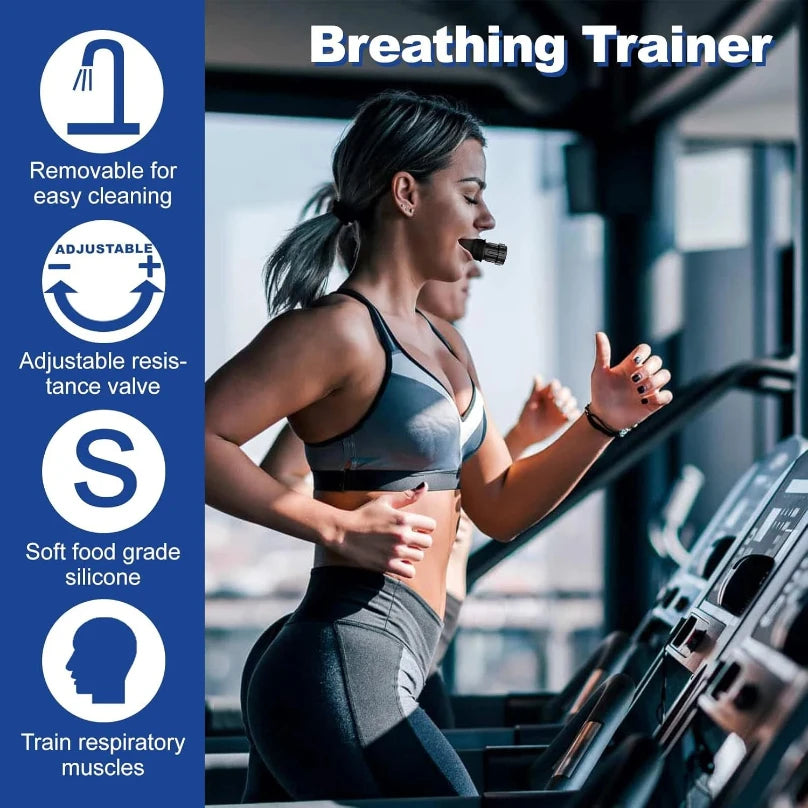 Breathing Trainer Respiratoire | Entraîneur Pulmonaire Réglable | Augmente la Capacité Pulmonaire | Sport, Chant, Yoga, Récupération