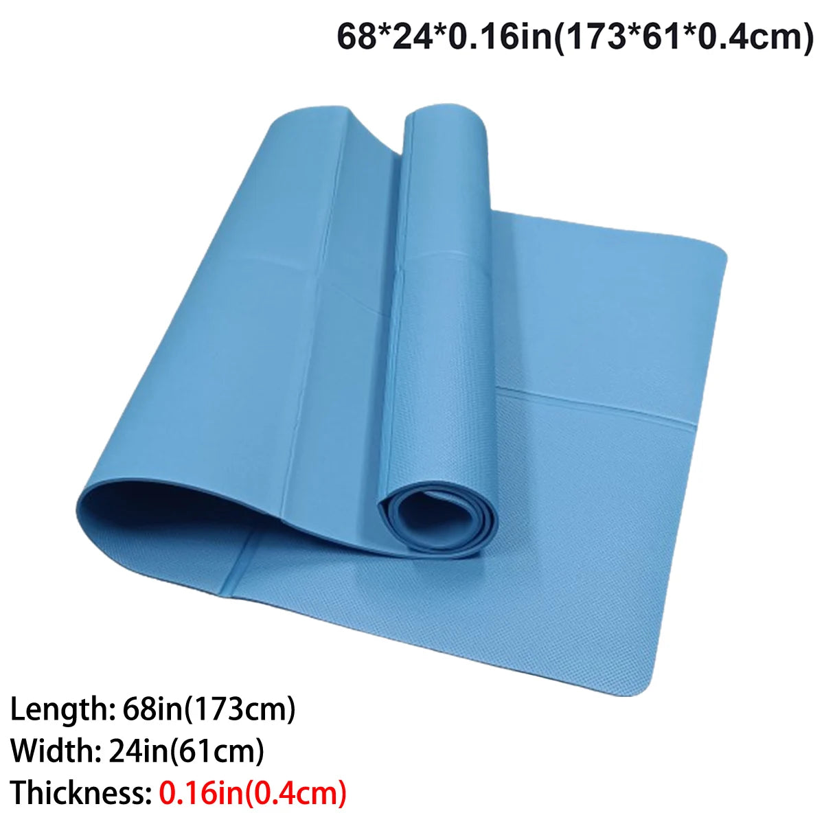 Tapis de Yoga Premium — Caoutchouc Naturel Antidérapant 4mm
