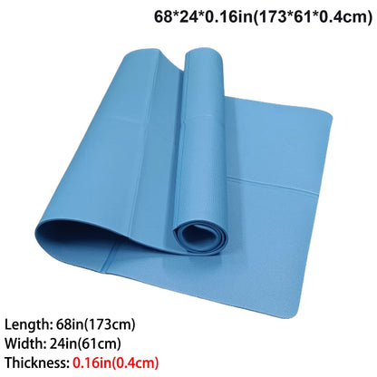 Tapis de Yoga Premium — Caoutchouc Naturel Antidérapant 4mm