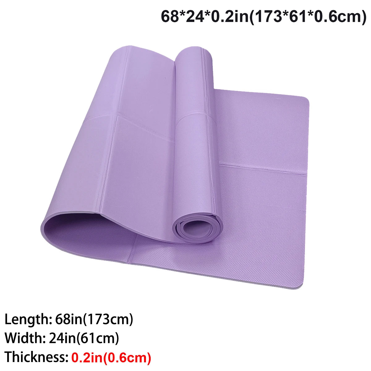 Tapis de Yoga Premium — Caoutchouc Naturel Antidérapant 4mm