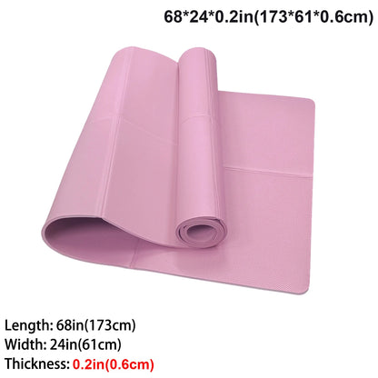 Tapis de Yoga Premium — Caoutchouc Naturel Antidérapant 4mm