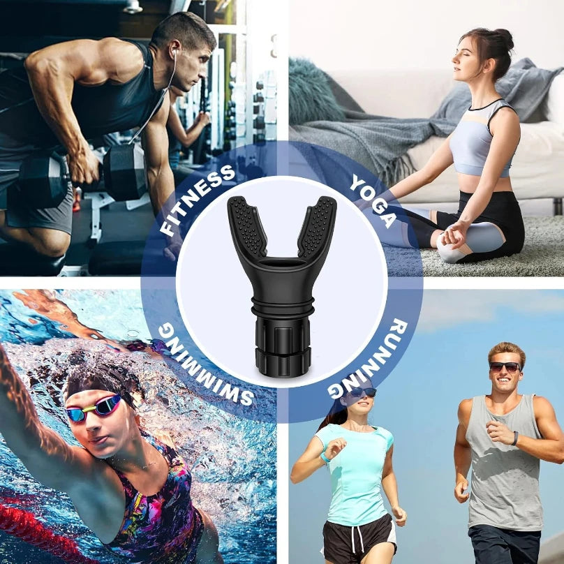 Breathing Trainer Respiratoire | Entraîneur Pulmonaire Réglable | Augmente la Capacité Pulmonaire | Sport, Chant, Yoga, Récupération