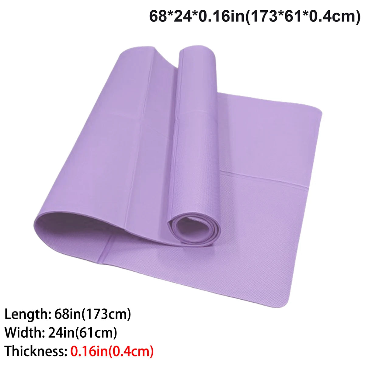 Tapis de Yoga Premium — Caoutchouc Naturel Antidérapant 4mm