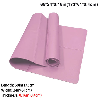 Tapis de Yoga Premium — Caoutchouc Naturel Antidérapant 4mm