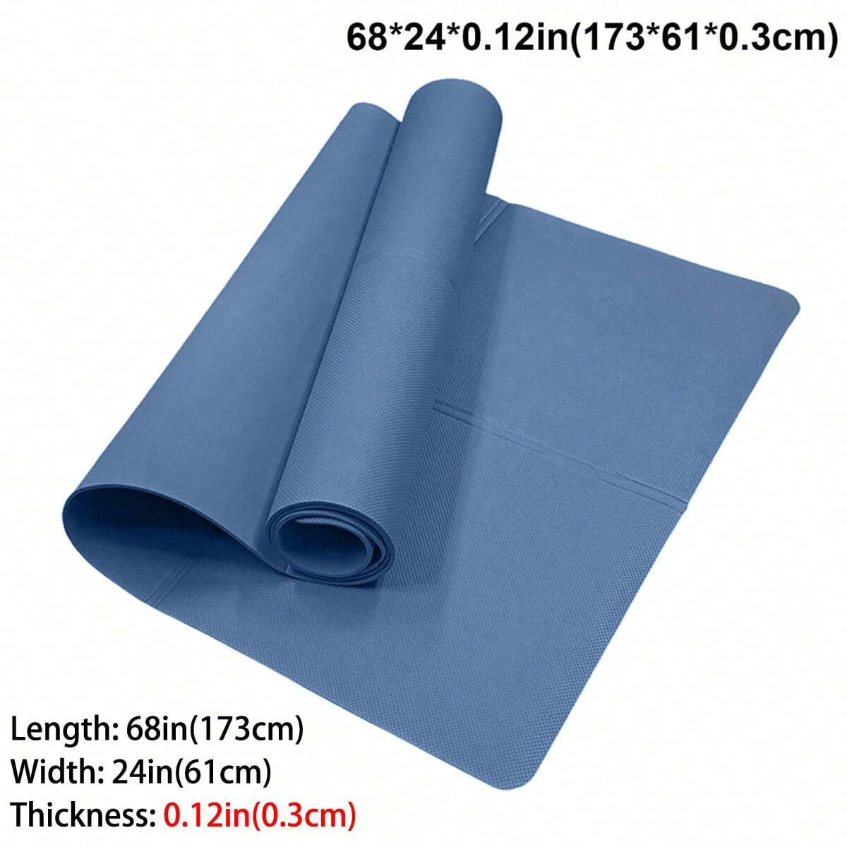 Tapis de Yoga Premium — Caoutchouc Naturel Antidérapant 4mm